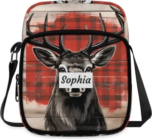 TropicalLife Personalized Crossbody Bag for Women Men Custom Name Messenger Bags