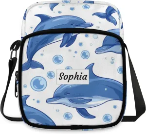 TropicalLife Personalized Crossbody Bag for Women Men Custom Name Messenger Bags