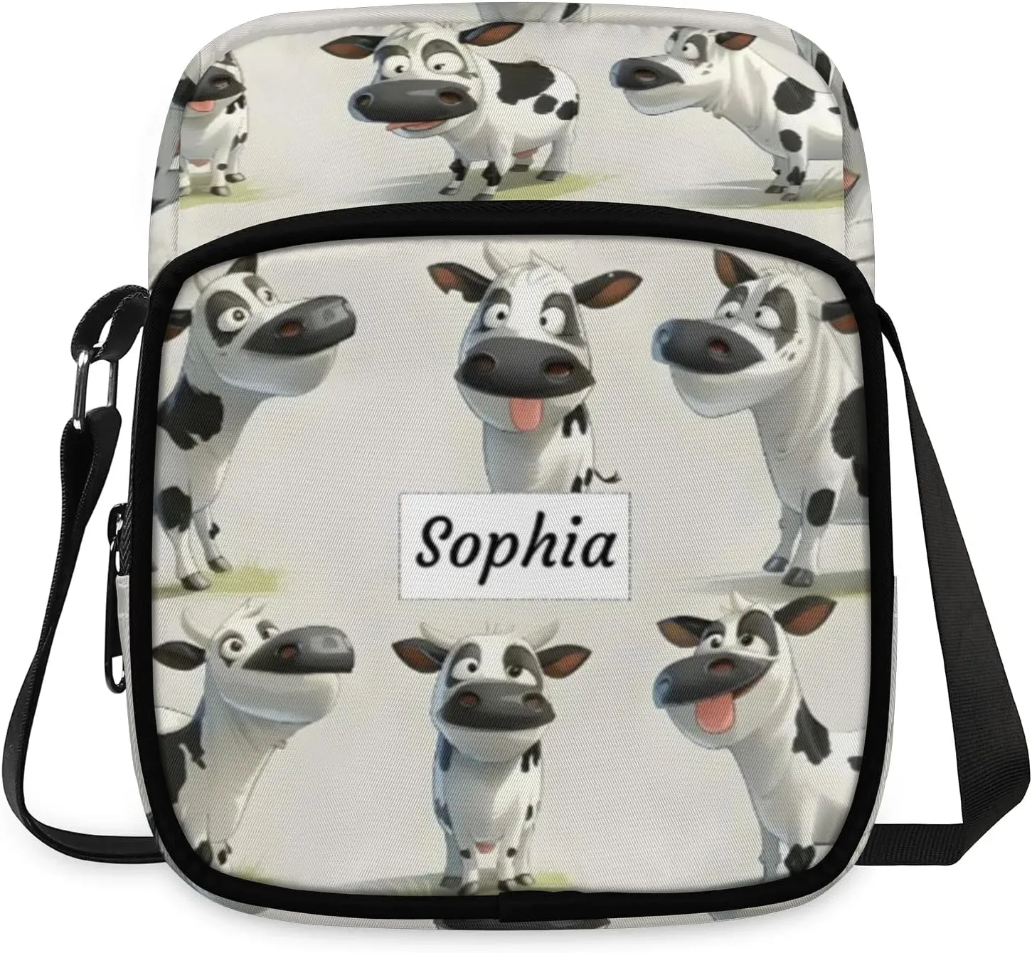 TropicalLife Personalized Crossbody Bag for Women Men Custom Name Messenger Bags