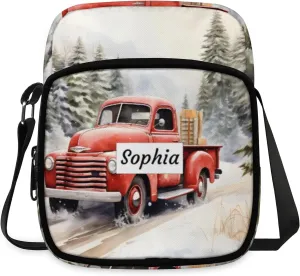 TropicalLife Personalized Crossbody Bag for Women Men Custom Name Messenger Bags