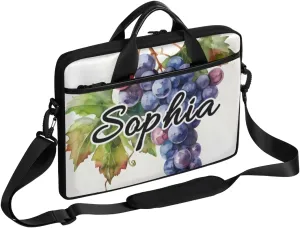 TropicalLife Personalized Laptop Bag 15 Inch Custom Sleeve Case with Handle Shoulder Strap Computer Messenger Bag