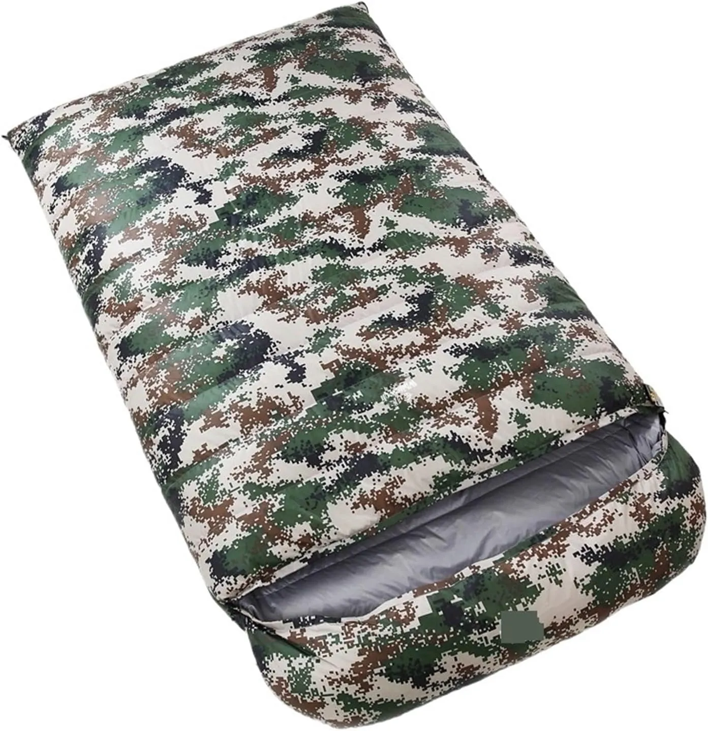 Ultralarge Double Person Sleeping Bag - 220x130CM, 1800g/2000g White Goose Down for Cold Weather Camping Comfort