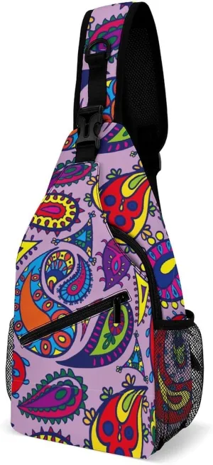 Underwater Paisley Versatile And Convenient Multipurpose Crossbody Bag - Perfect for Travel And Hiking