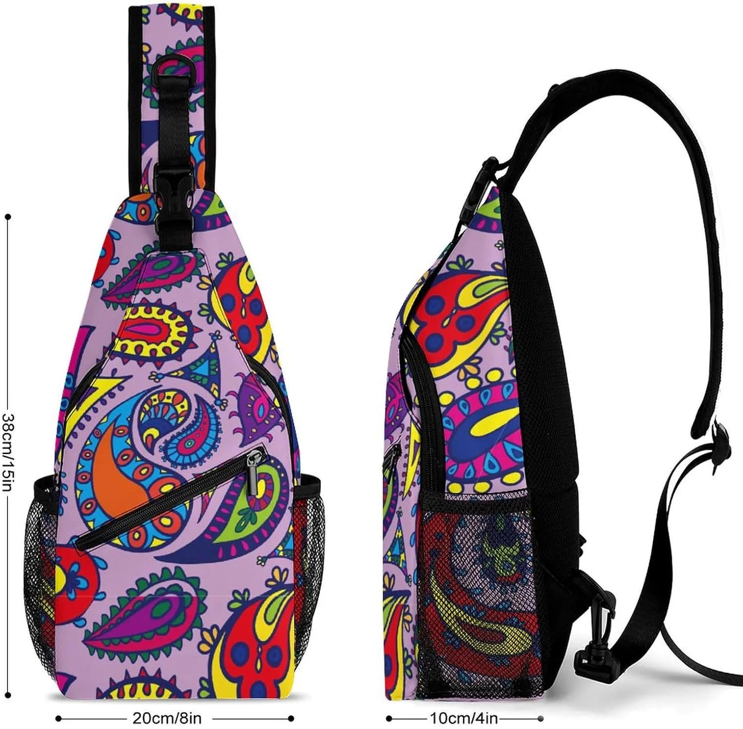 Underwater Paisley Versatile And Convenient Multipurpose Crossbody Bag - Perfect for Travel And Hiking