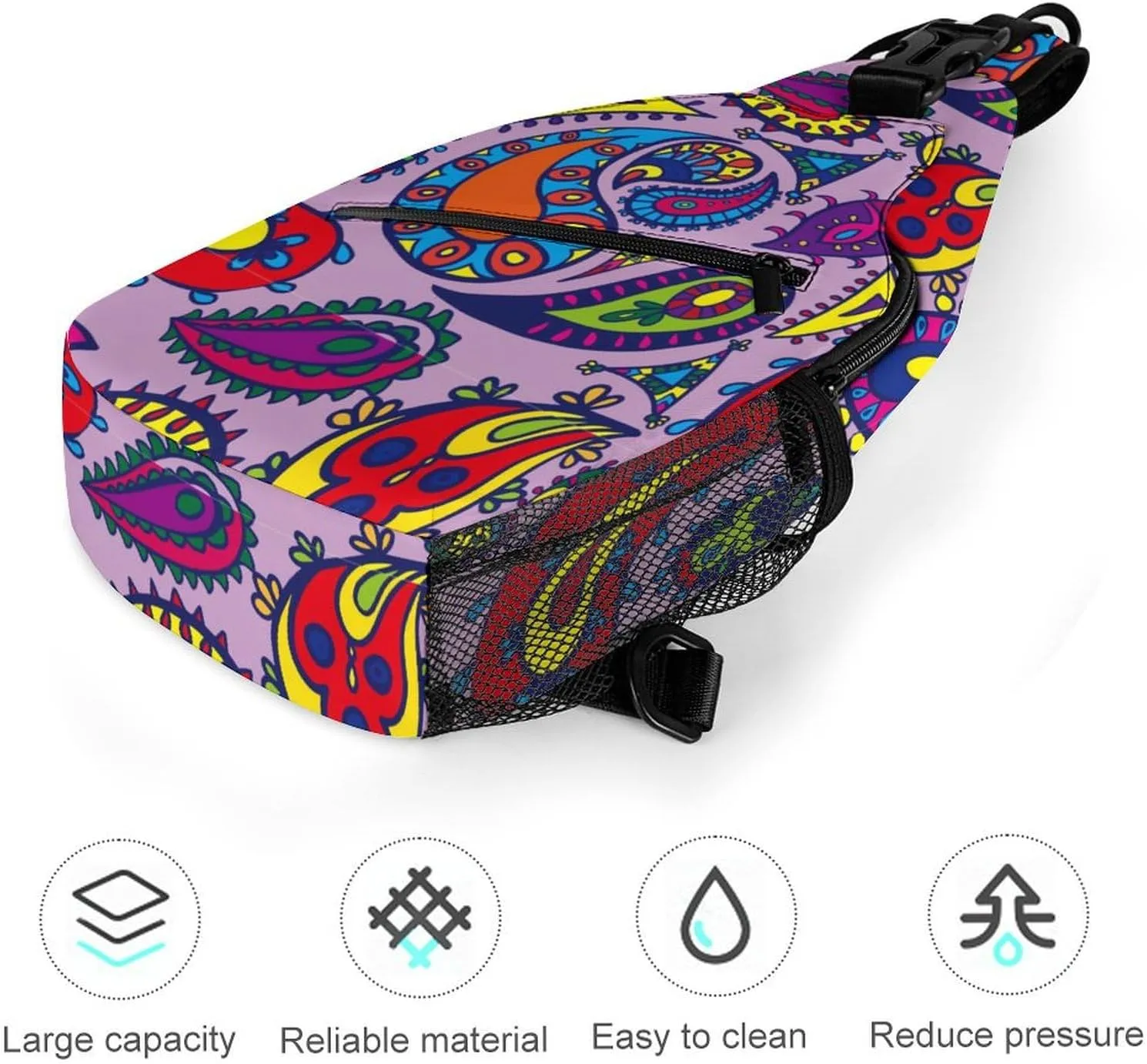 Underwater Paisley Versatile And Convenient Multipurpose Crossbody Bag - Perfect for Travel And Hiking