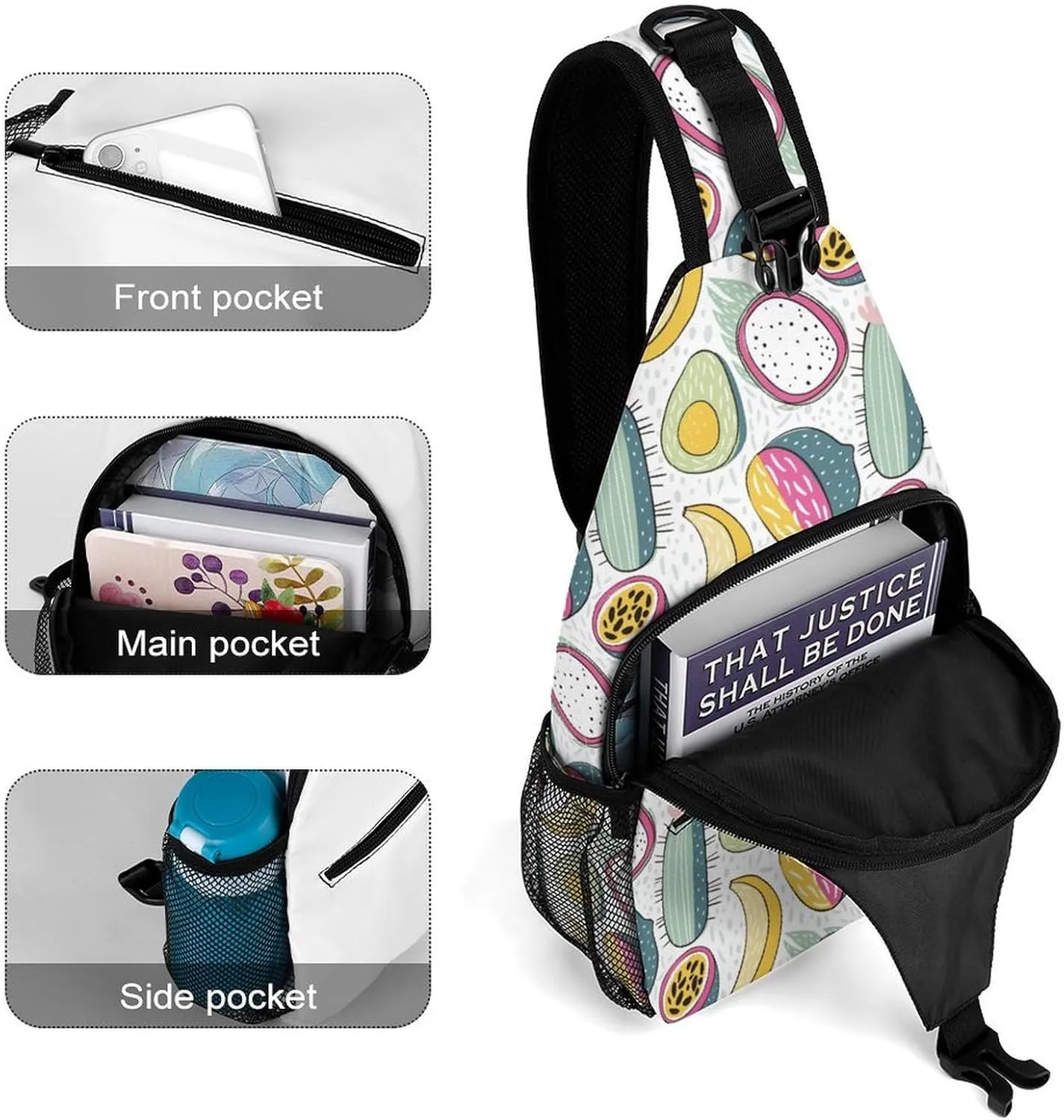 Underwater Paisley Versatile And Convenient Multipurpose Crossbody Bag - Perfect for Travel And Hiking
