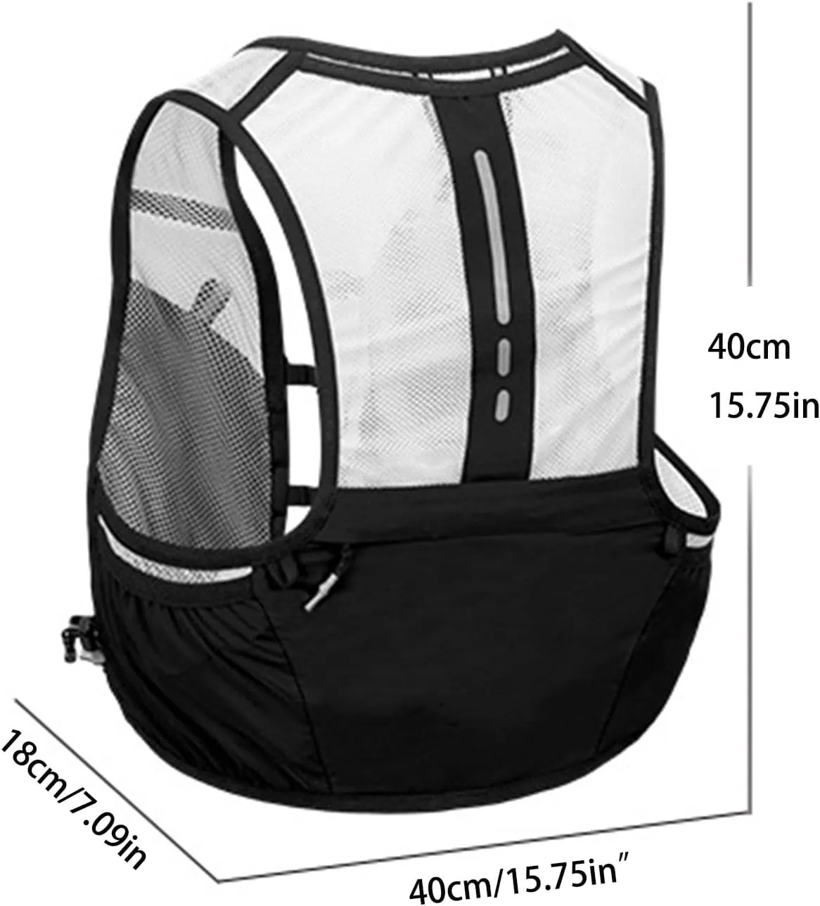 Unisex Water Bag Vest for Trail Running and Hiking, Comfortable, Stable, Simple and Quick to Refill Water Bag