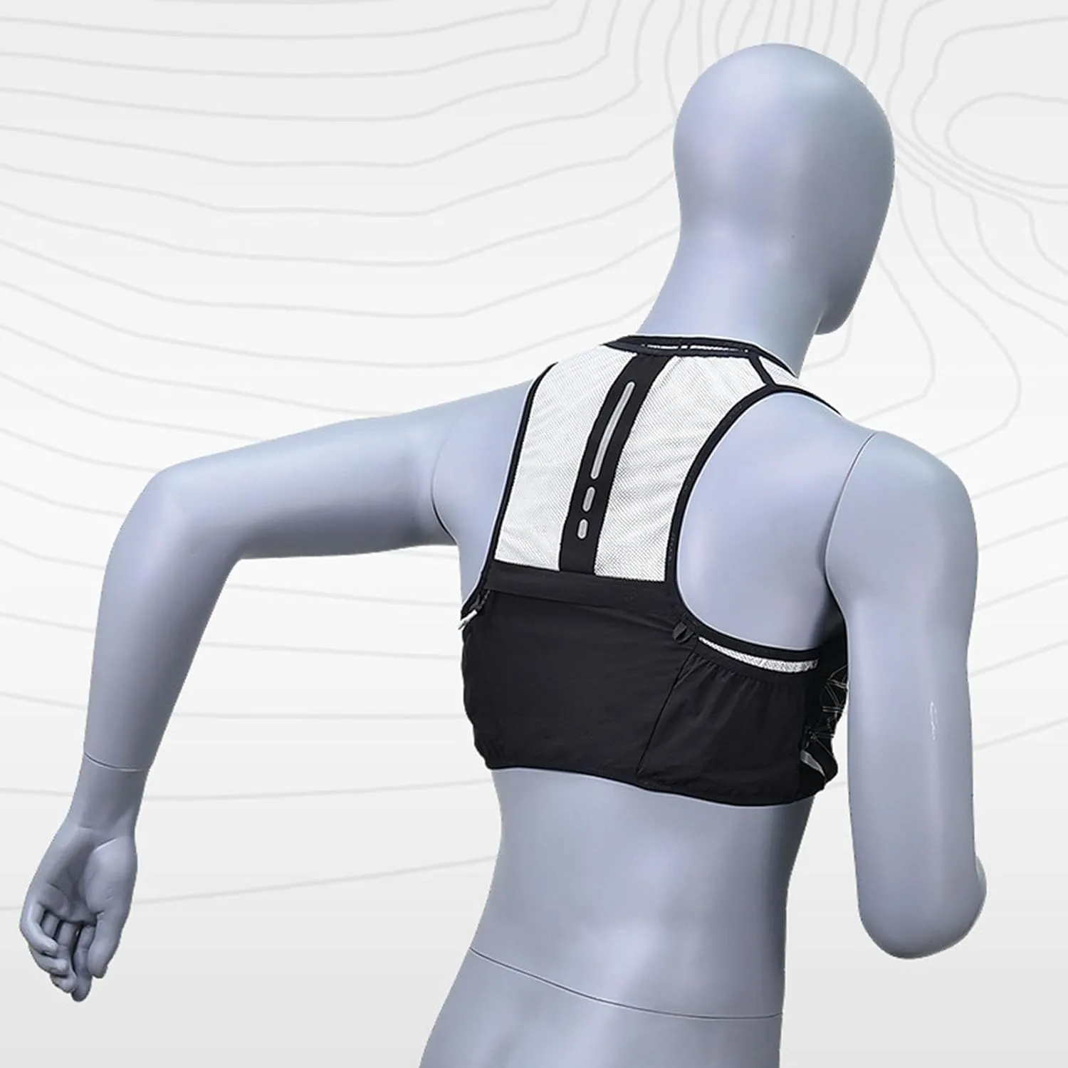Unisex Water Bag Vest for Trail Running and Hiking, Comfortable, Stable, Simple and Quick to Refill Water Bag