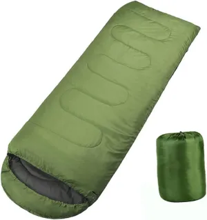 UPKOCH Mummy for Cold Weather Lightweight Camping with Drawstring Hood for Hiking Outdoor Activities and Guest Use Olive Green