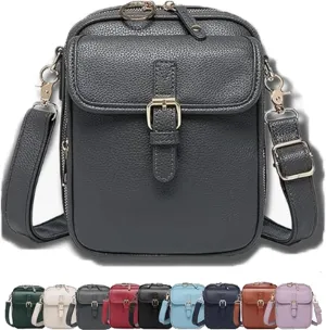 Urvashi Crossbody Leather Bag for Women, Anti-Theft Vintage Shoulder Messenger Bags