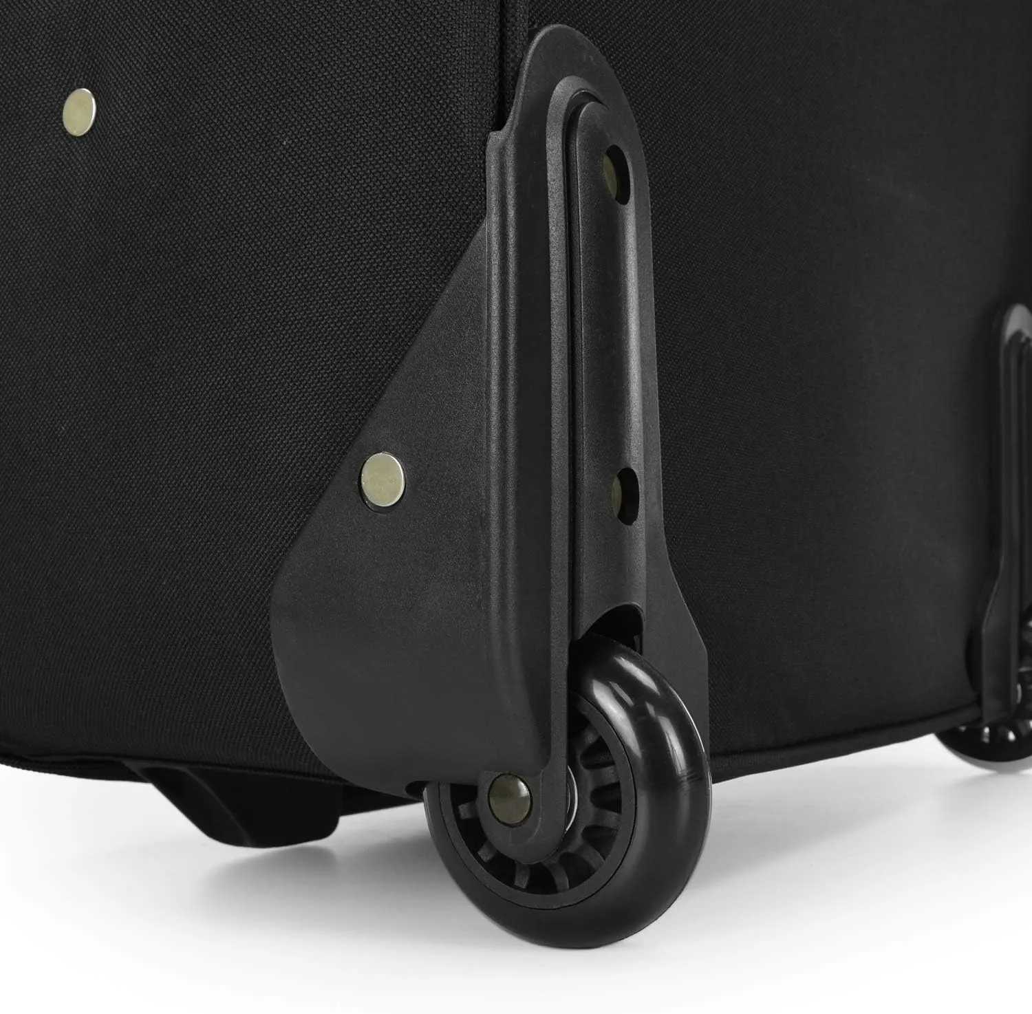U.S. Traveler New Yorker Lightweight Softside Expandable Travel Rolling Luggage, Black Dobby, 3-Piece Set (15/21/29)