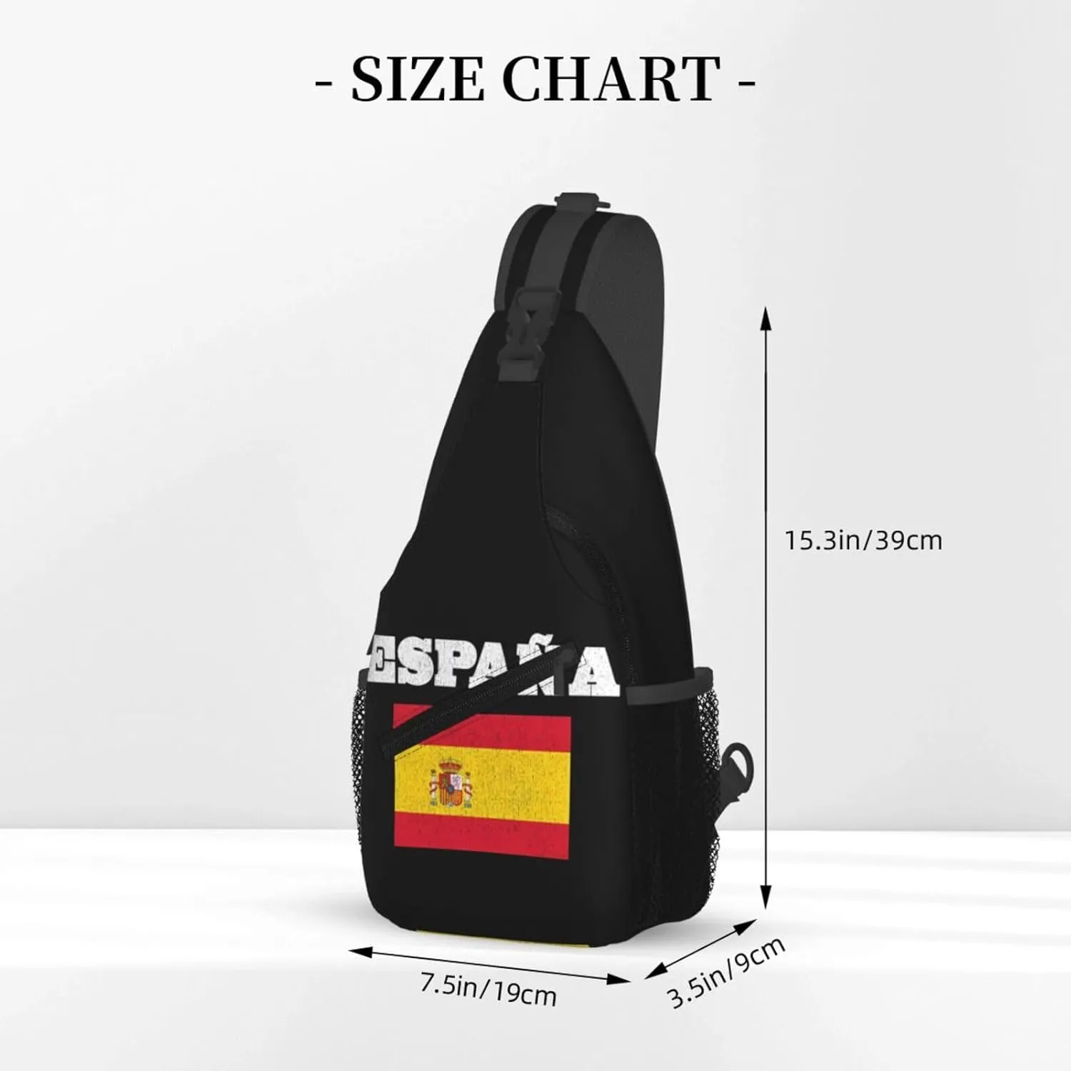 USA And Puerto Rico National Flag Sling Bag Adjustable Chest Bags Casual Crossbody Bag Travel Shoulder Backpack