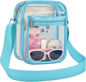 USPECLARE Clear Purse Bag for Stadium Events Clear Messenger Bag for Men and Women