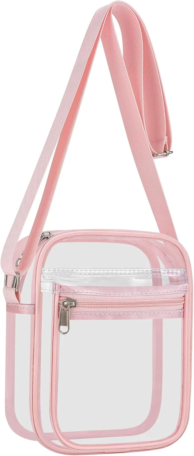USPECLARE Clear Purse Bag for Stadium Events Clear Messenger Bag for Men and Women