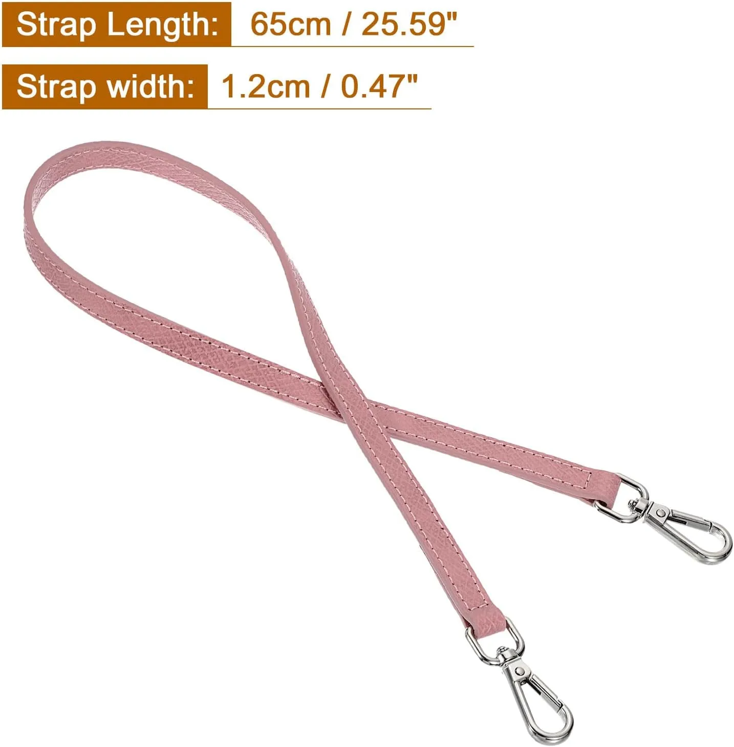 uxcell Leather Strap Kit, Crossbody Leather Shoulder Strap Conversion Kit for Mini Pouch Handbags Purse Straps Crossbody