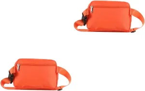 VANZACK 2pcs Lightweight Fanny Pack for Men and Women Versatile Outdoor Waist Bag Smooth Zipper for Travel Running Fitness and Hiking Activities