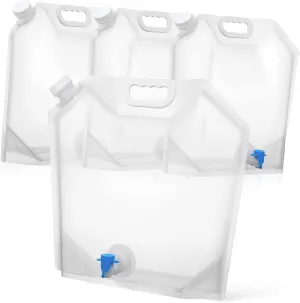 VANZACK Collapsible Water Jugs with Spout Portable Water Storage Containers for Sports Camping Hiking