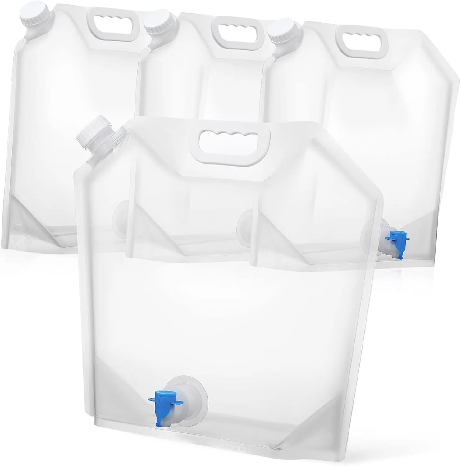 VANZACK Collapsible Water Jugs with Spout Portable Water Storage Containers for Sports Camping Hiking