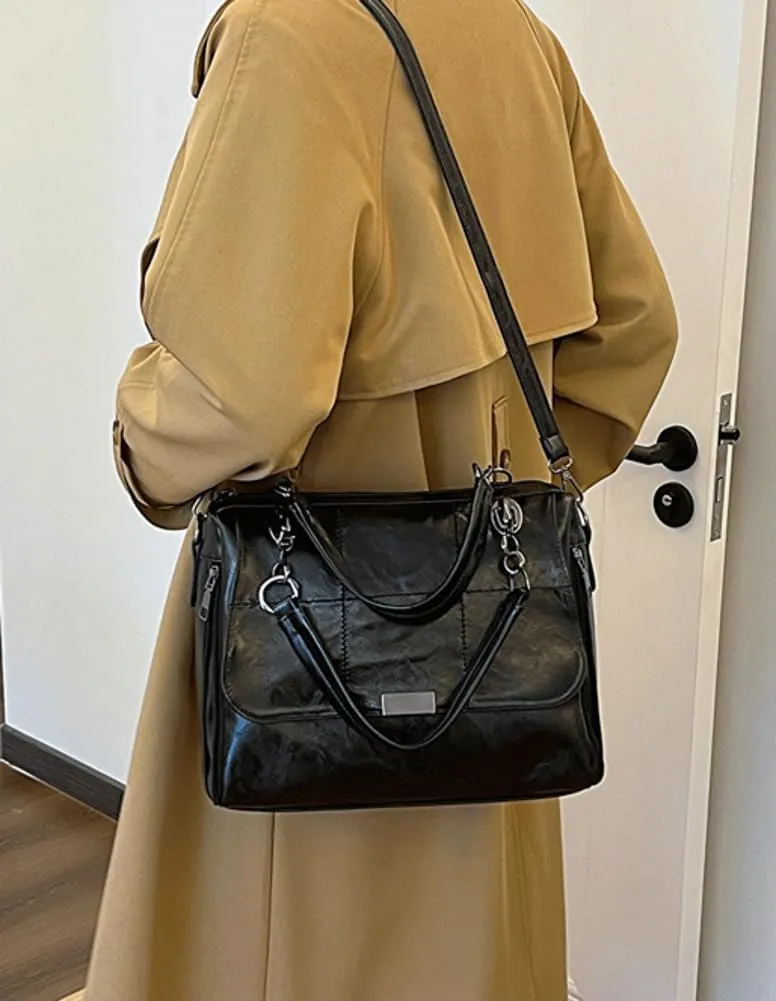 Vegan Leather Totes for Women Large Hobo Shouler Bag Fashion Crossbody Bag Purse Top Handle Satchel for Work Travel
