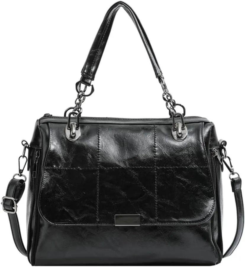 Vegan Leather Totes for Women Large Hobo Shouler Bag Fashion Crossbody Bag Purse Top Handle Satchel for Work Travel