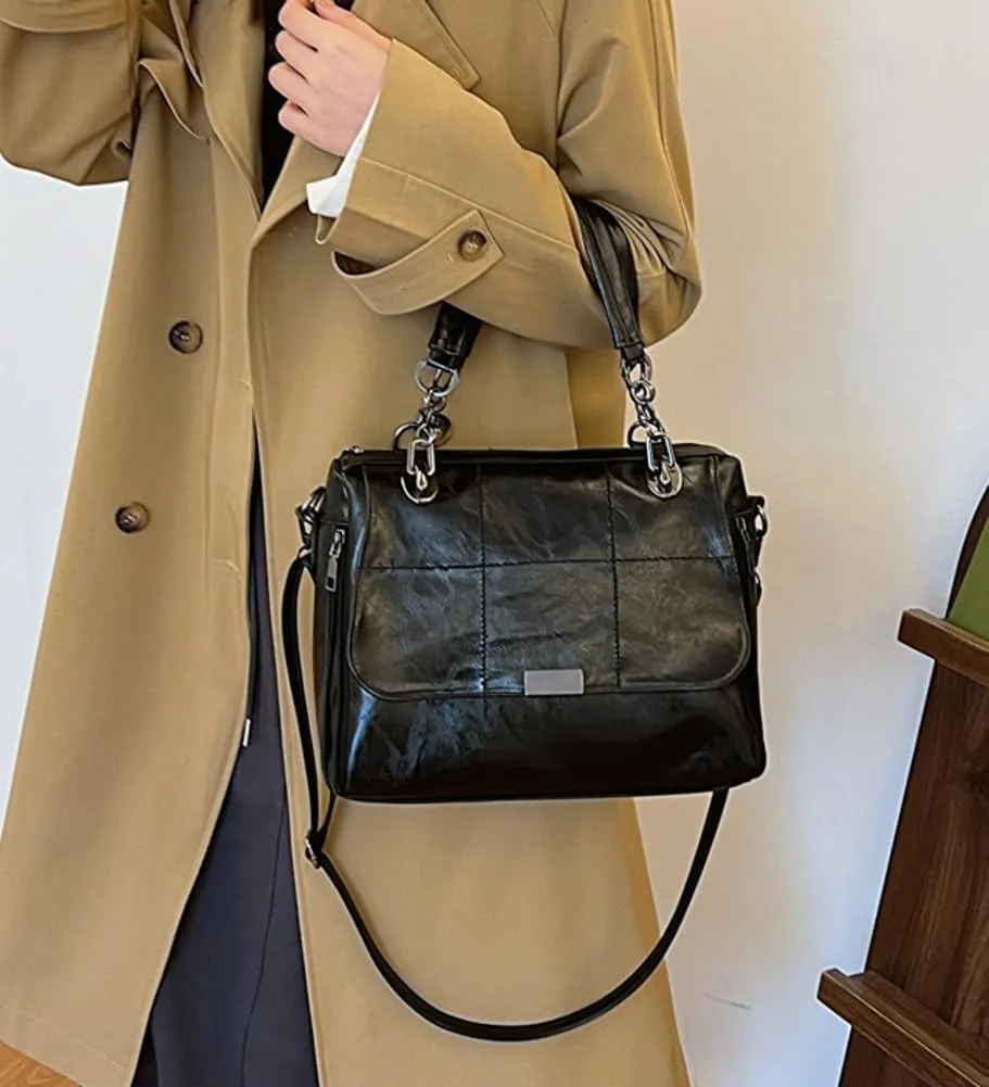 Vegan Leather Totes for Women Large Hobo Shouler Bag Fashion Crossbody Bag Purse Top Handle Satchel for Work Travel