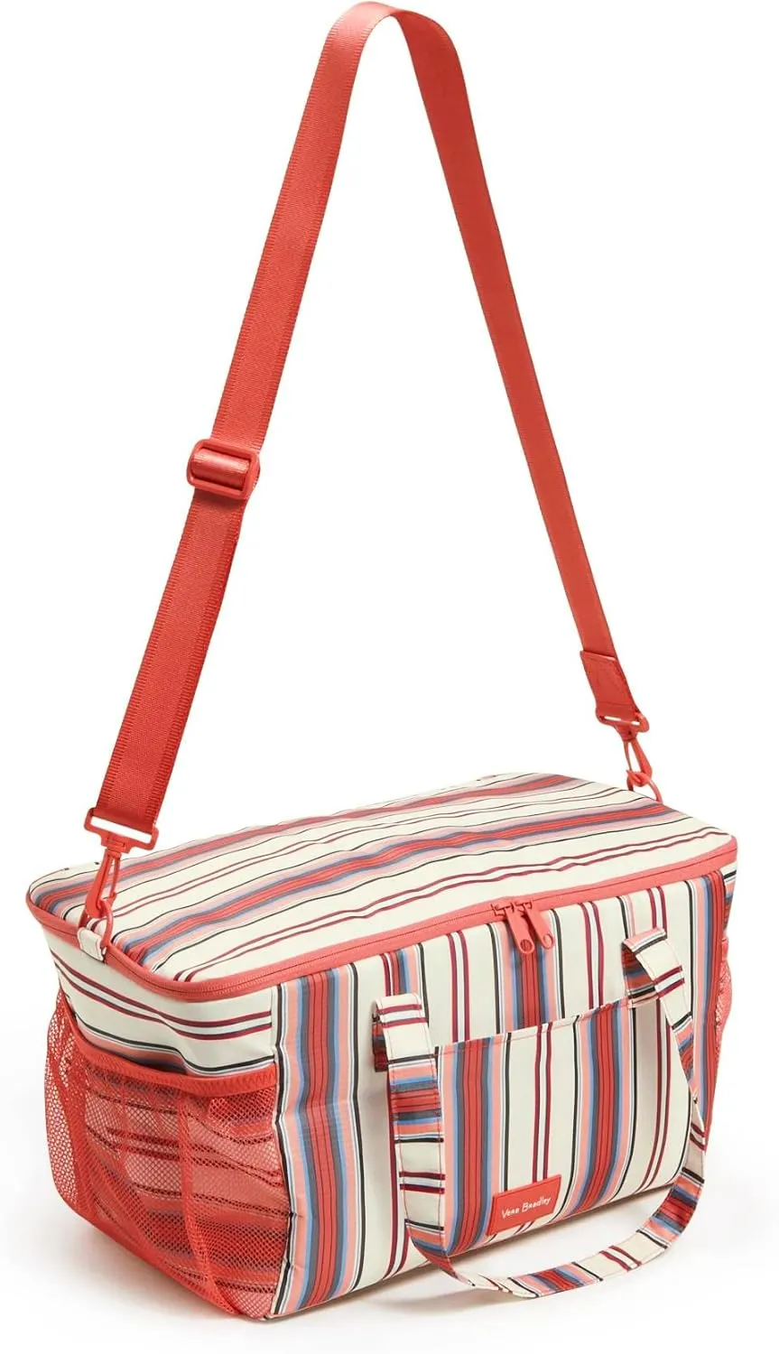 Vera Bradley Women's Recycled Ripstop Family Cooler, Bohemian Stripe, One Size