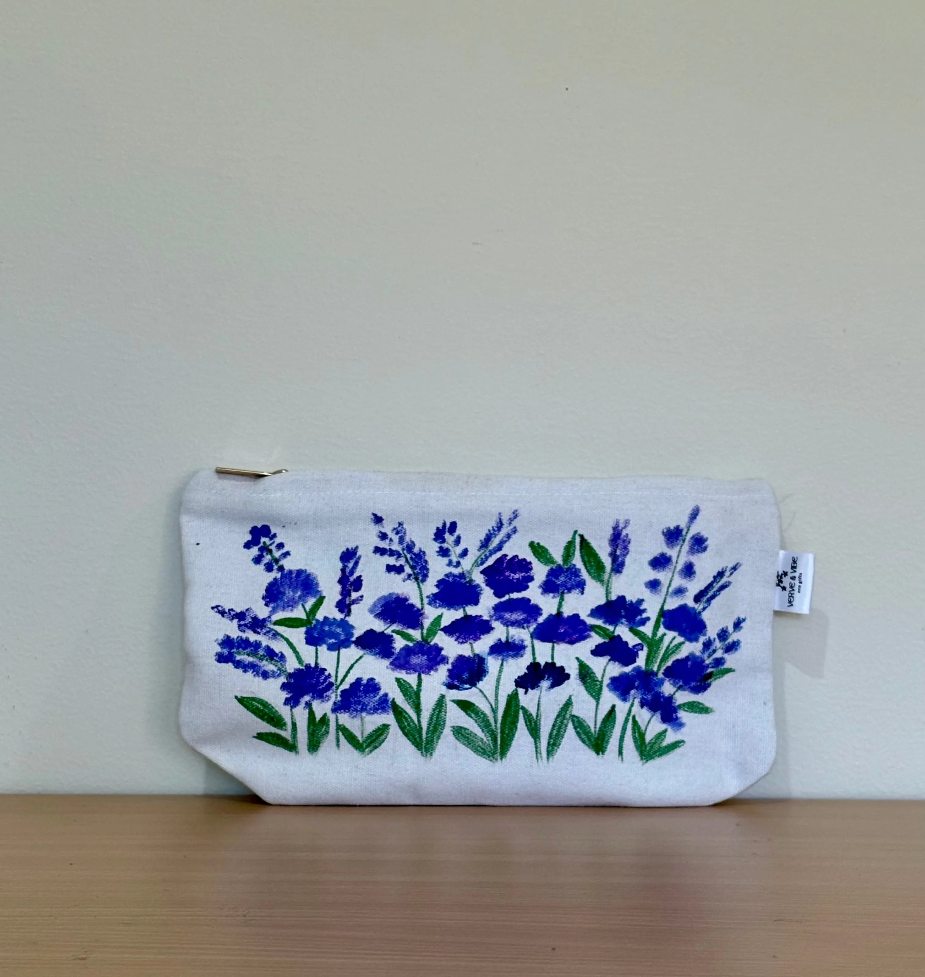Vibrant Violets - Hand Painted, Canvas Tote Bag