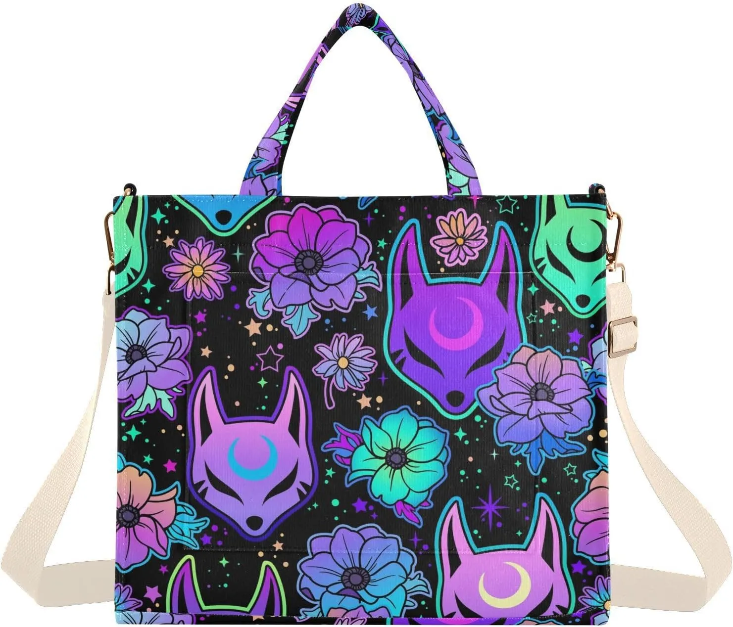 VIGTRO Corduroy Tote Bag for Women Crossbody Bags Shoulder Handbag, Messenger Bag Purse with Adjustable Strap Size S/M