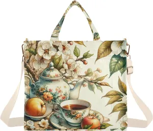 VIGTRO Corduroy Tote Bag for Women Crossbody Bags Shoulder Handbag, Messenger Bag Purse with Adjustable Strap Size S/M