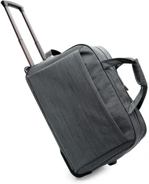 Waterproof Rolling Duffel Bag Wheeled Business Carry on Luggage, Soft Rolling Tote Travel Bag Suitcases on Wheels, Overnight Weekender Bags for Man