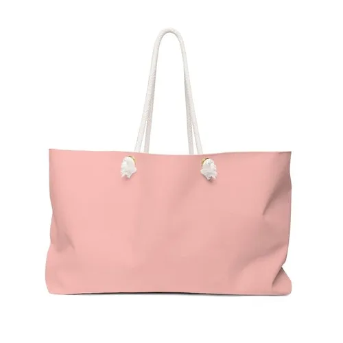 Weekender Tote Bag - Pastel Peach Pink