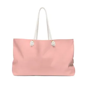 Weekender Tote Bag - Pastel Peach Pink