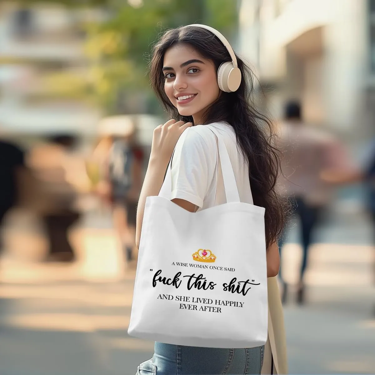 Wenboco Motivational Gifts Tote Bag Reusable Grocery Bags Beach Bag, Inspirational Gifts 1