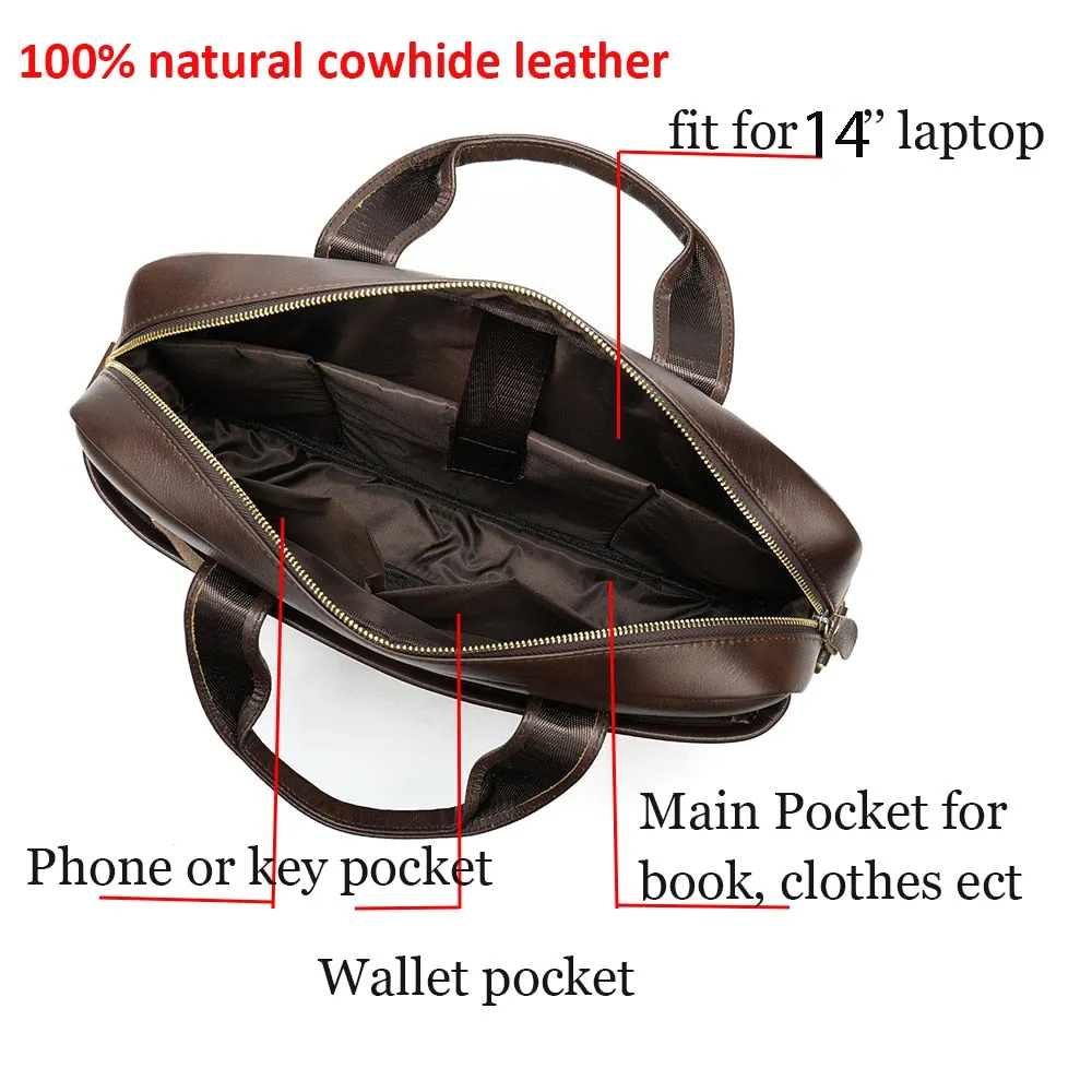 WESTAL Genuine Leather Men's Bag
