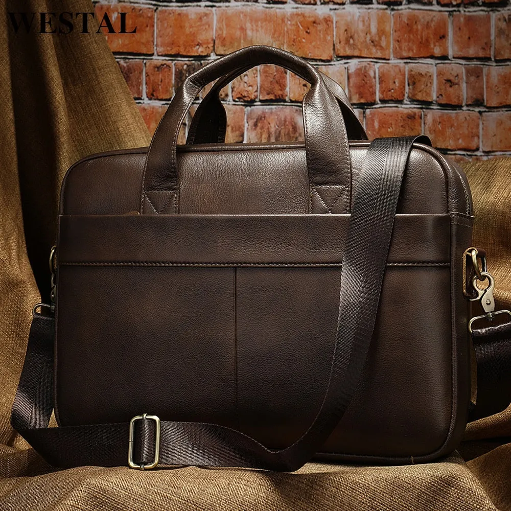 WESTAL Genuine Leather Men's Bag