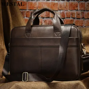 WESTAL Genuine Leather Men's Bag