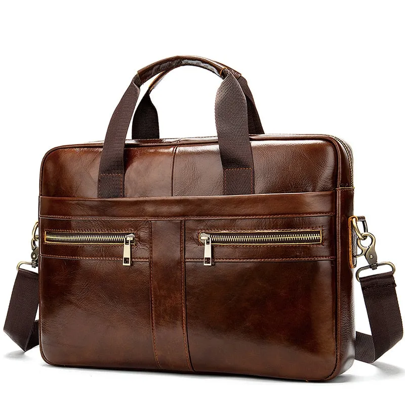 WESTAL Genuine Leather Men's Bag