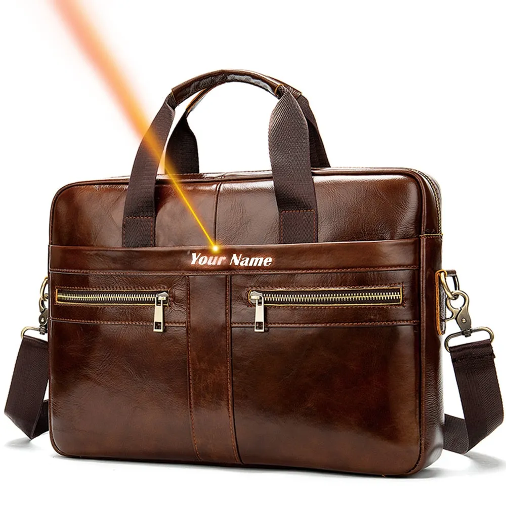 WESTAL Genuine Leather Men's Bag