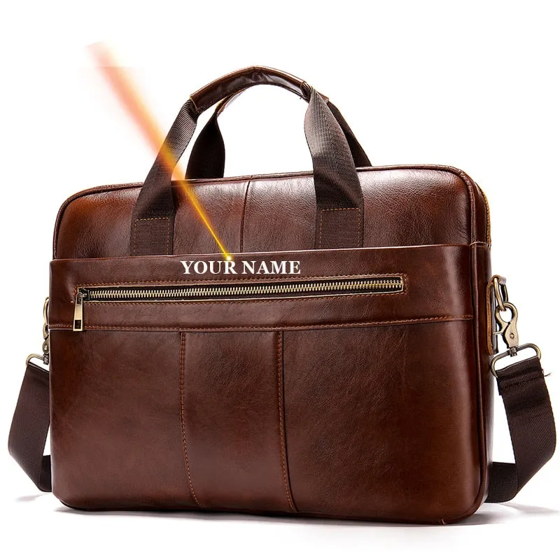 WESTAL Genuine Leather Men's Bag