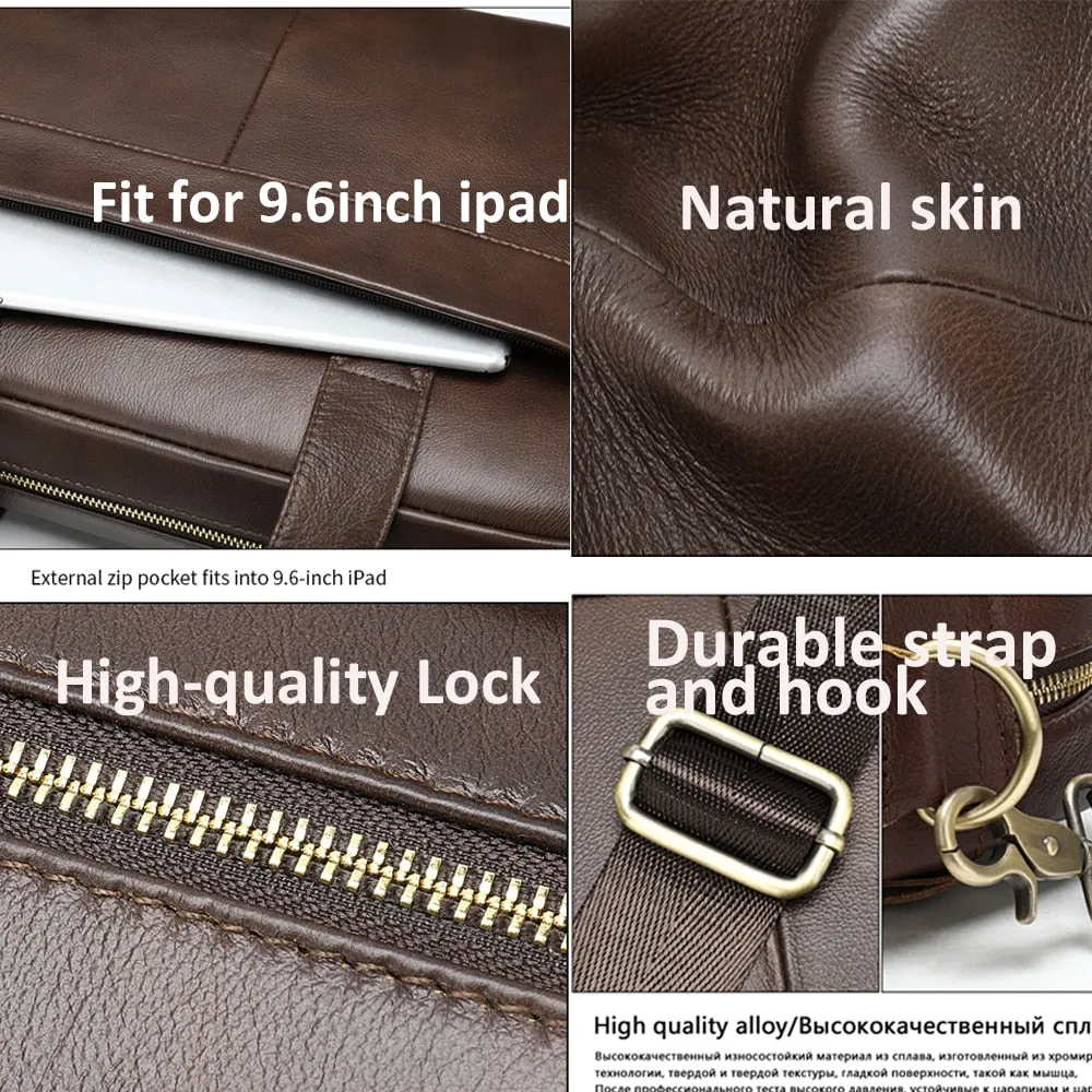 WESTAL Genuine Leather Men's Bag