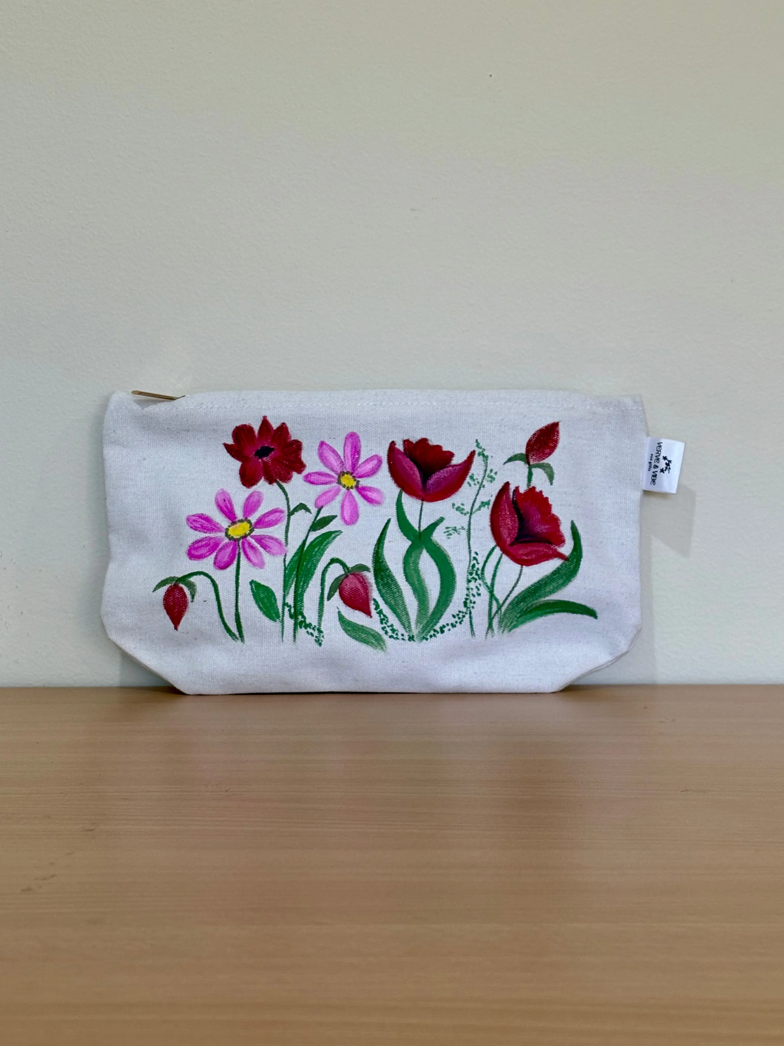 Wild Blooms - Hand Painted, Canvas Tote Bag