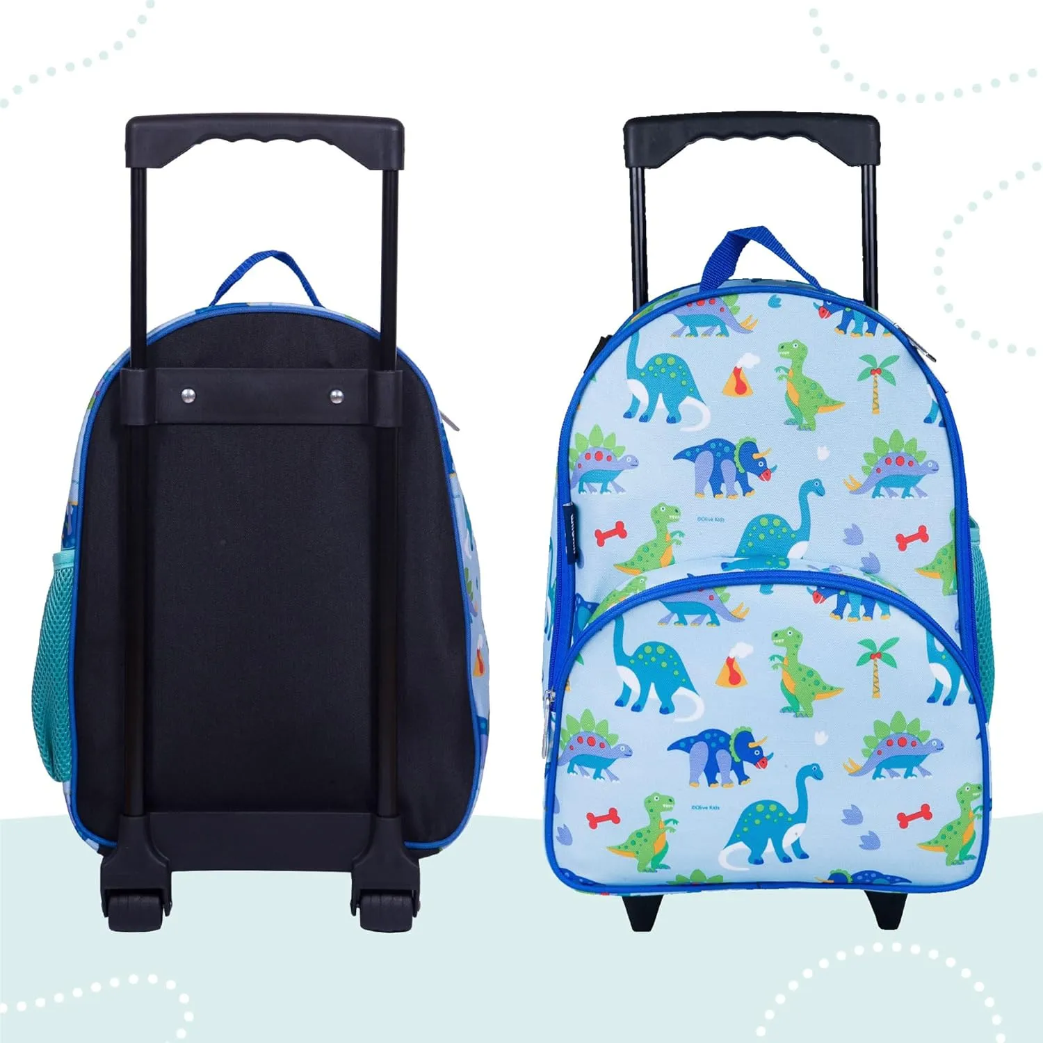 Wildkin Kids Rolling Luggage – Carry-On Size for School & Overnight Travel