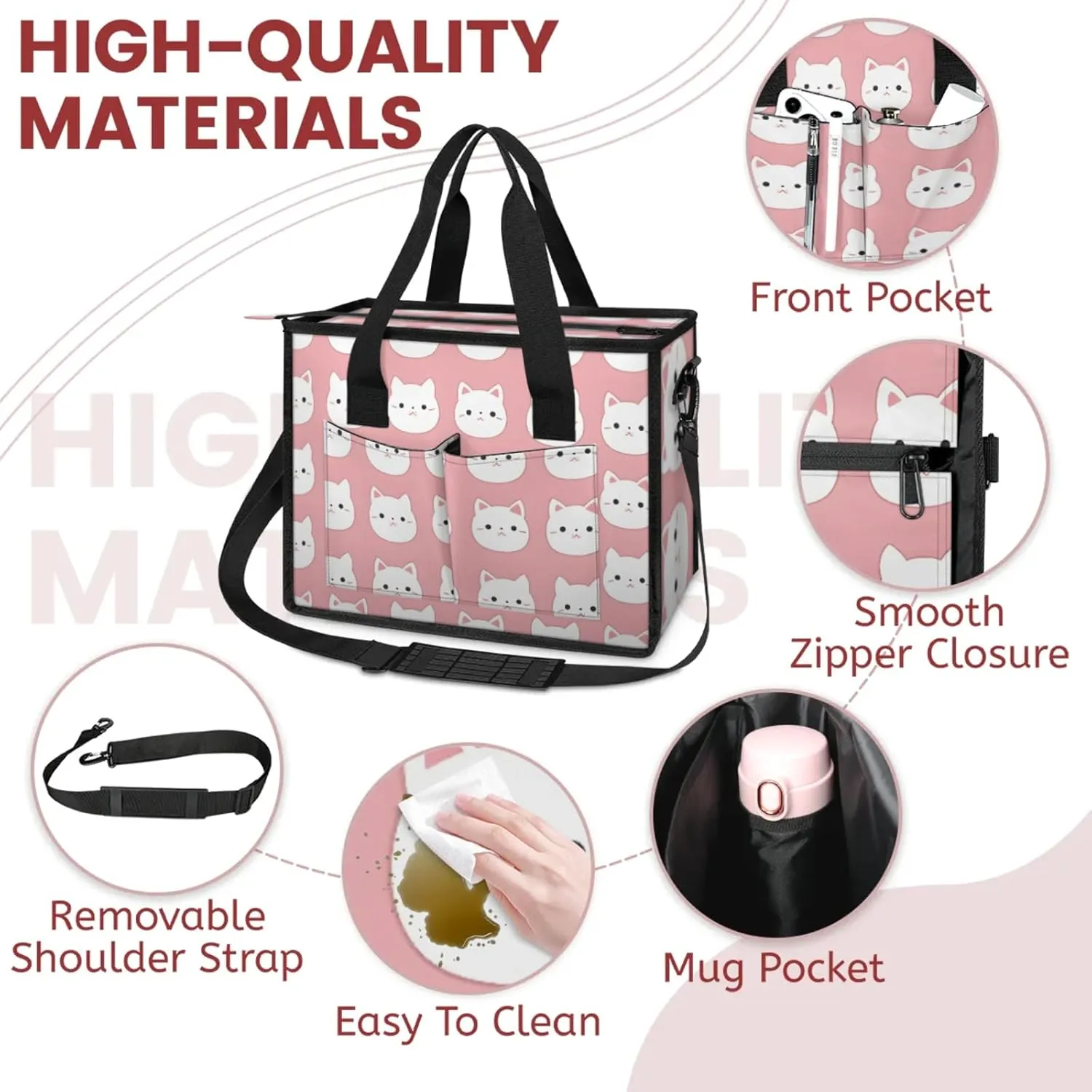 Women Fashion Tote Bag Wallet Shoulder Bags Set 3PCS Top Handle Satchel Purse Large Zippered Handbag Daily Use