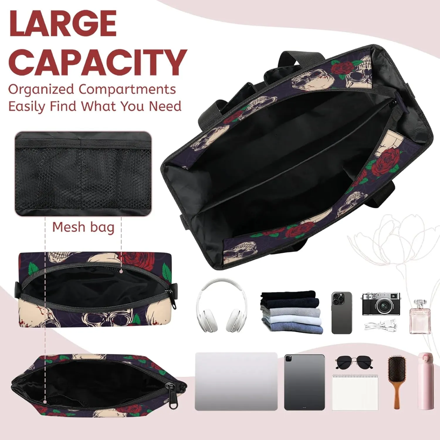 Women Fashion Tote Bag Wallet Shoulder Bags Set 3PCS Top Handle Satchel Purse Large Zippered Handbag Daily Use