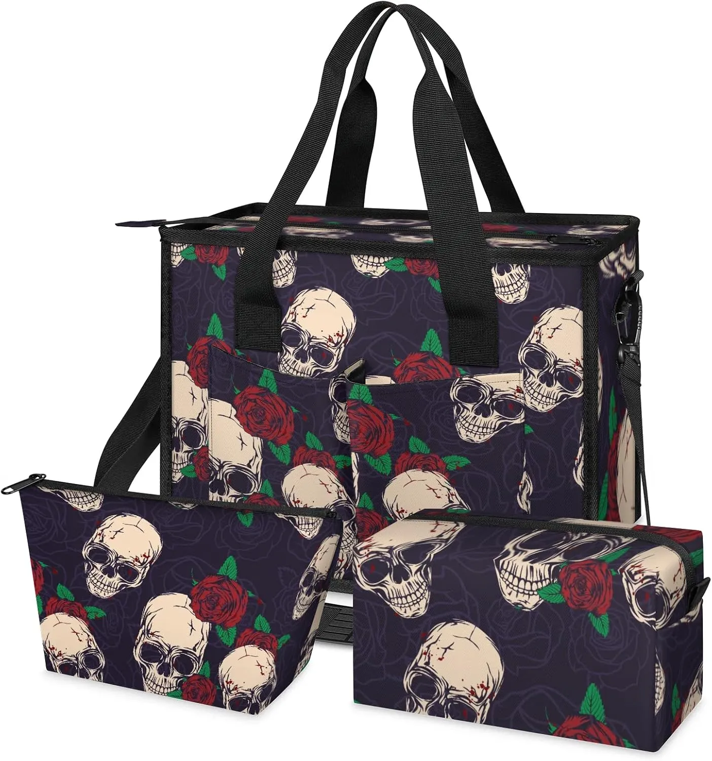 Women Fashion Tote Bag Wallet Shoulder Bags Set 3PCS Top Handle Satchel Purse Large Zippered Handbag Daily Use