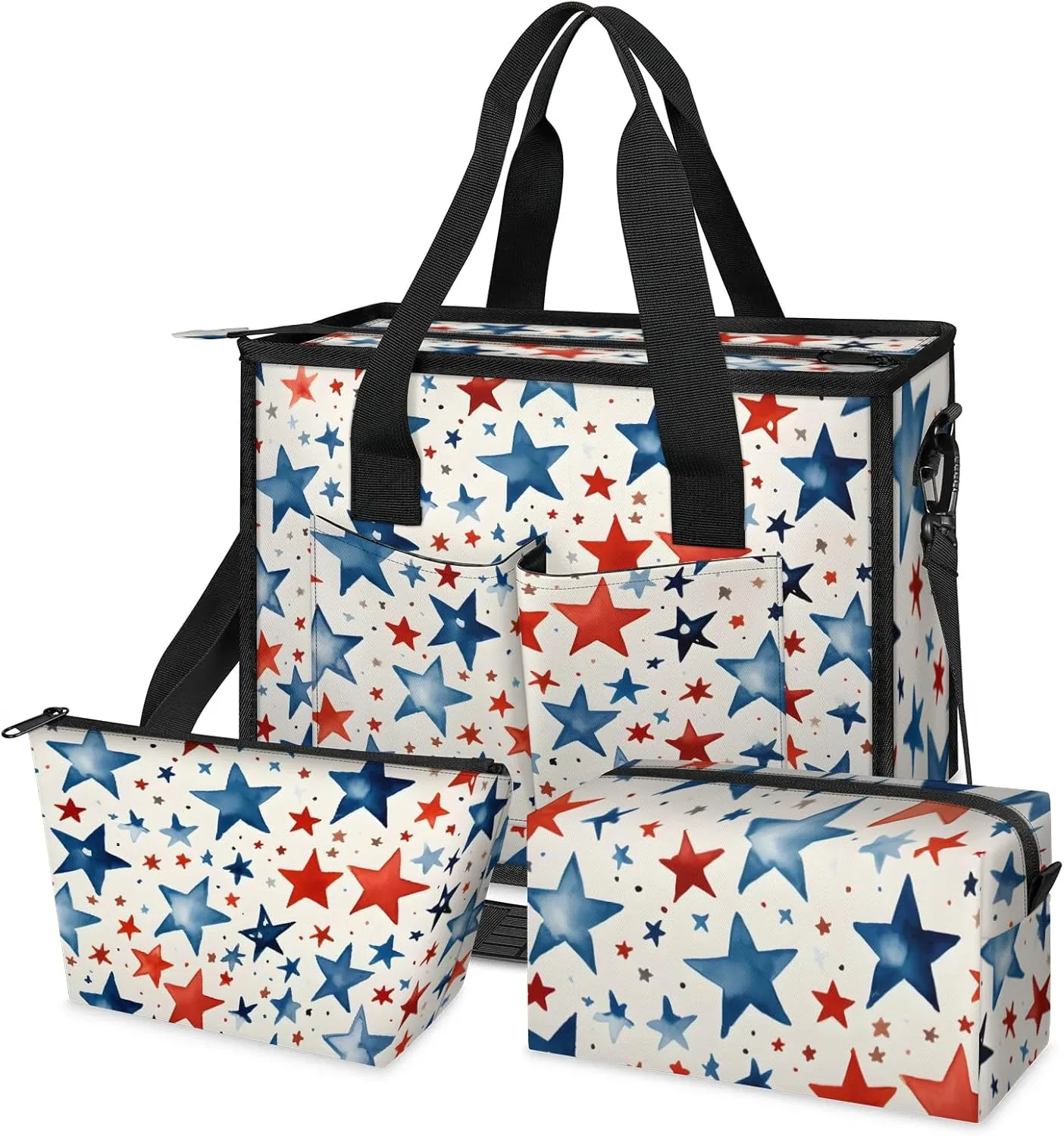 Women Fashion Tote Bag Wallet Shoulder Bags Set 3PCS Top Handle Satchel Purse Large Zippered Handbag Daily Use