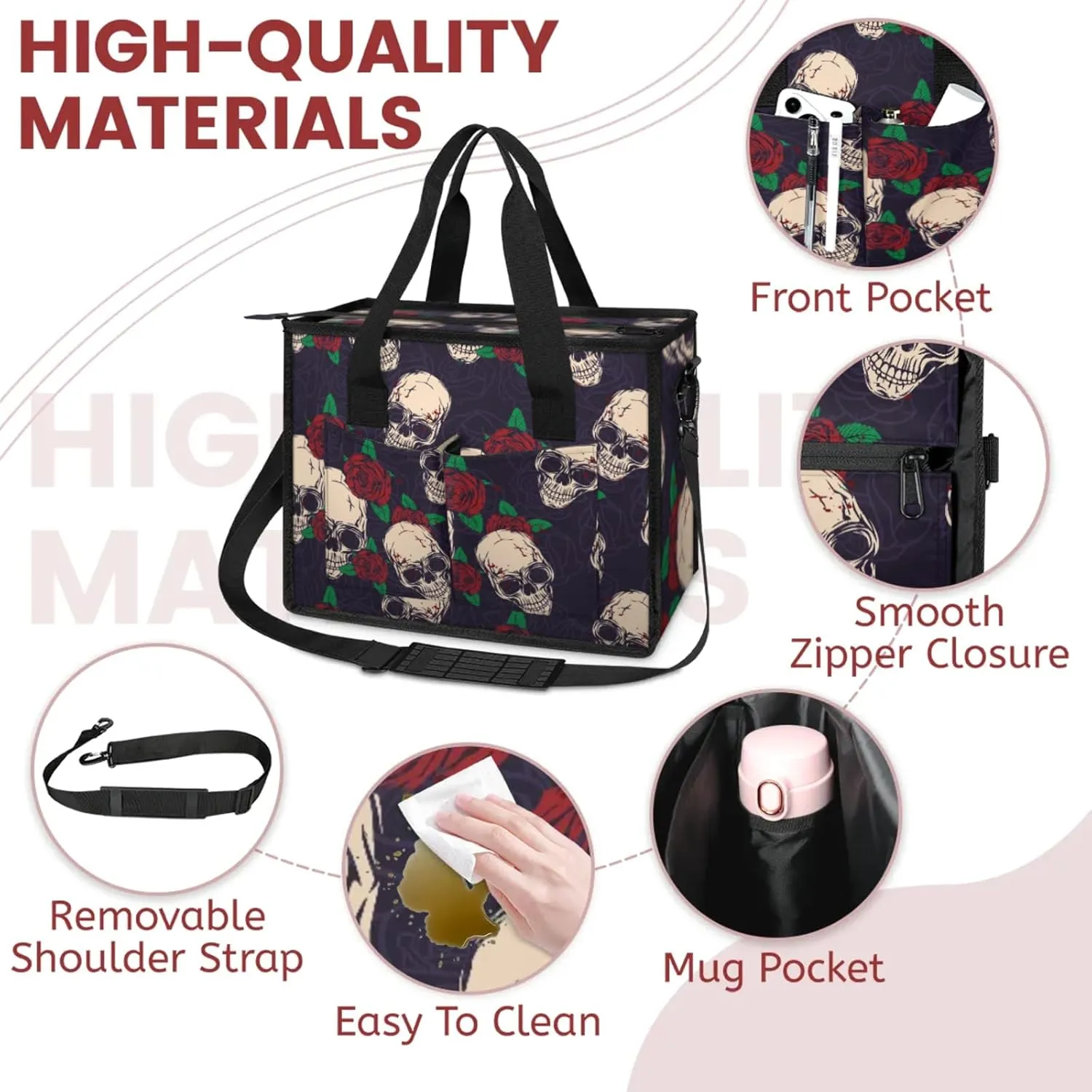 Women Fashion Tote Bag Wallet Shoulder Bags Set 3PCS Top Handle Satchel Purse Large Zippered Handbag Daily Use