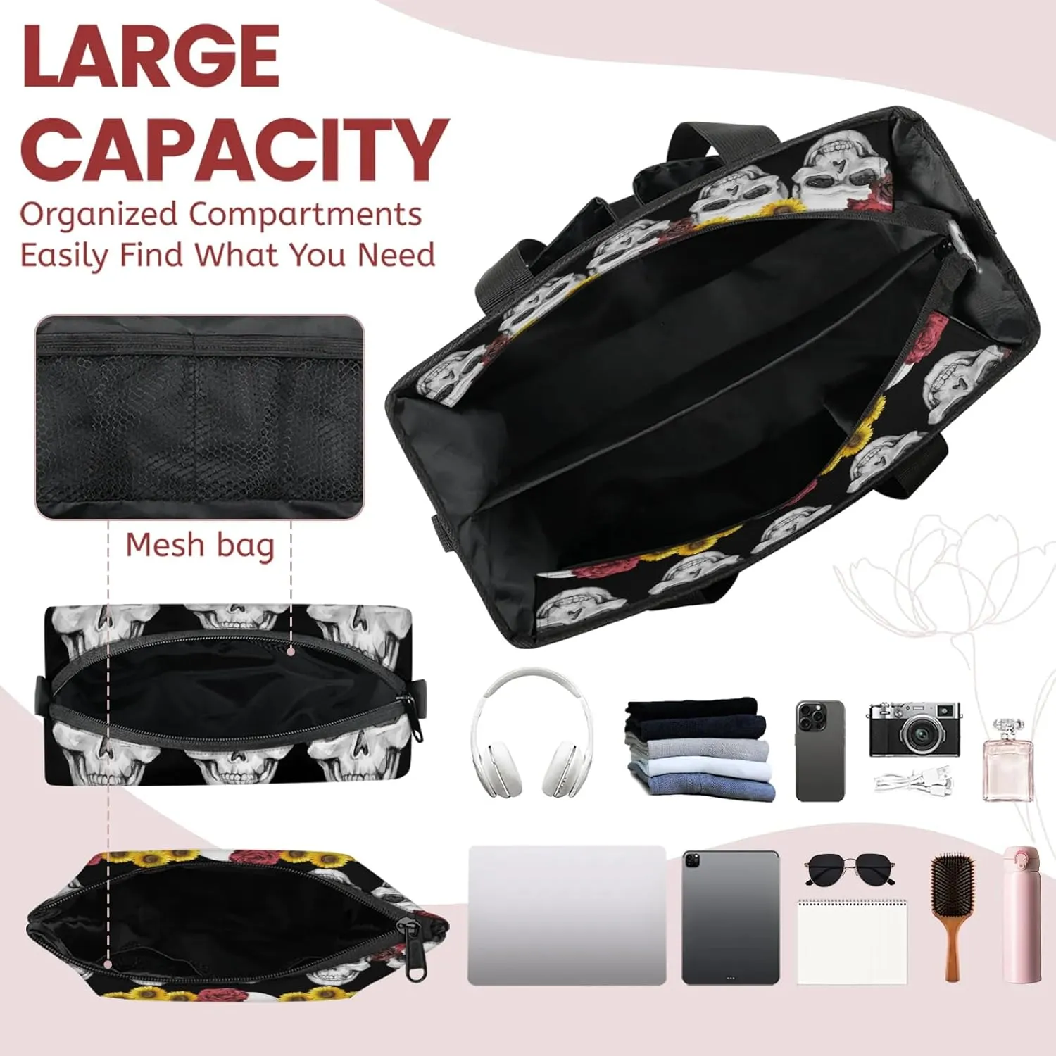 Women Fashion Tote Bag Wallet Shoulder Bags Set 3PCS Top Handle Satchel Purse Large Zippered Handbag Daily Use