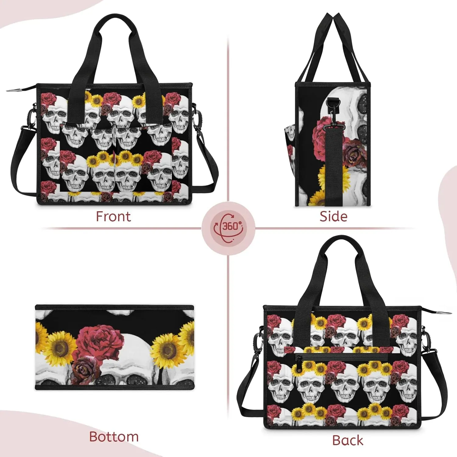 Women Fashion Tote Bag Wallet Shoulder Bags Set 3PCS Top Handle Satchel Purse Large Zippered Handbag Daily Use