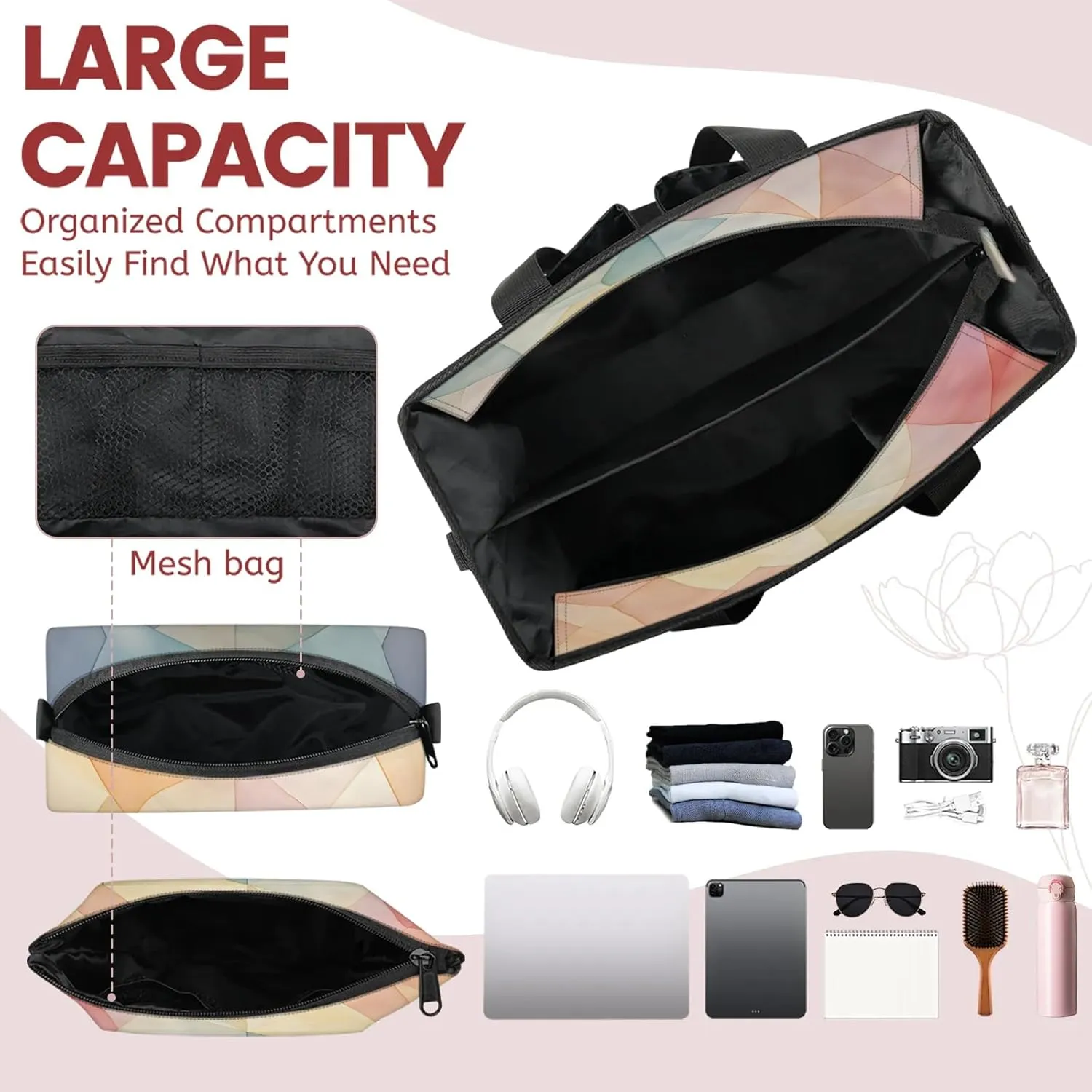 Women Fashion Tote Bag Wallet Shoulder Bags Set 3PCS Top Handle Satchel Purse Large Zippered Handbag Daily Use